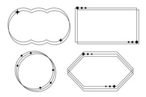 Minimalist frame for element and illustration vector