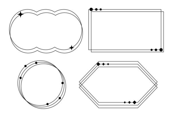 Minimalist frame for element and illustration