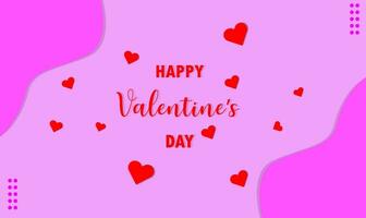 Valentines day background happy valentines day text vector