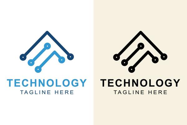 Letters abstract logo A. suitable for technology logo. monogram logo concept. simple design editable
