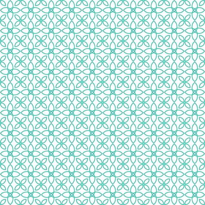 Geometric floral seamless pattern background