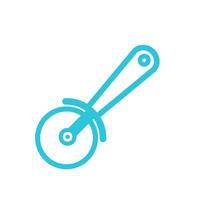 Pizza cutter. From blue icon set. vector
