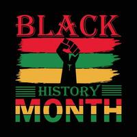 black history month t shirt design vector