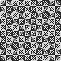 Seamless monochrome triangle pattern design vector background