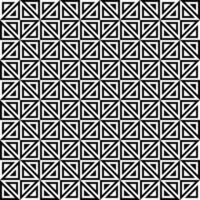 Seamless monochrome triangle pattern design vector background