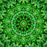 Polygonal geometrical pattern mandala background design - abstract colorful circular vector illustration from triangle tiles