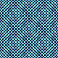 Blue seamless circle pattern background - abstract vector graphic design from circles