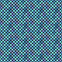 Blue seamless circle pattern background - abstract vector graphic design from circles