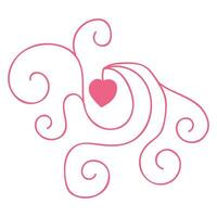 elegante decoración con corazones para san valentin día. vector ilustración. vector ilustración