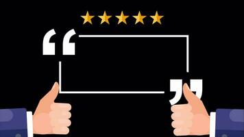 Rate Product With Review Stars From Customer Satisfaction On Alpha Channel video