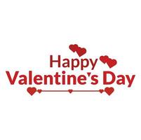 Happy Valentines day logo design vector template. Happy Valentines day. Lettering