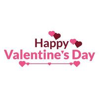 Happy Valentines day logo design vector template. Happy Valentines day. Lettering