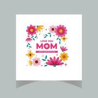 Happy Mother's Day Calligraphy Background vector