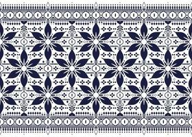 geometric and flower line ethnic fabric seamless pattern for cloth carpet wallpaper background wrapping etc. vector