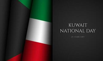 Kuwait National Day Background Design. vector