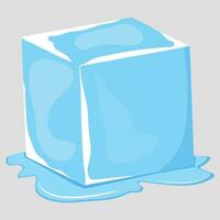 Transparent glass cube shapes in realistic style. Vector illustration