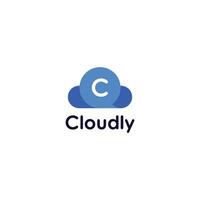 diseño de logotipo de nube vector