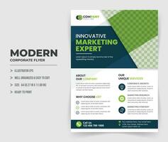 Corporate Business Flyer Template. Modern Creative Flyer Template. vector