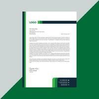 Modern corporate business letterhead template vector