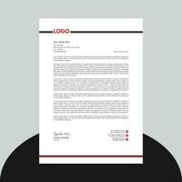 Modern corporate business letterhead template vector