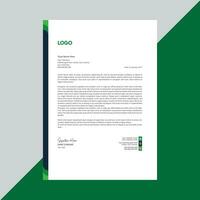 Modern corporate business letterhead template vector
