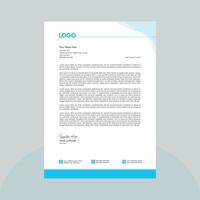 Modern corporate business letterhead template vector