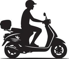 minimal Motor Scooter Matic Yamaha Mio Silhouette Vector silhouette on white background