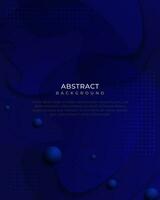 Dark blue gradient abstract background vector