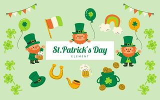 St. Patrick's Day Elements Collection vector