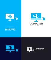 computer hardware logo Vector Template