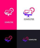 computer hardware logo Vector Template