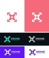 drone company logo vector