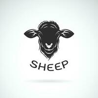 Vector of a sheep head design on white background. Easy editable layered vector illustration. Farm Animals.