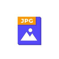 jpg file icon, raster image format vector