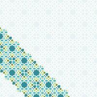 Islamic Diagonal Pattern Design with Pastel and Green Color vector