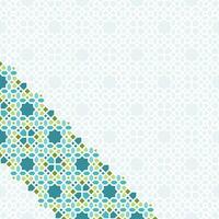 Islamic Diagonal Pattern Design with Pastel and Green Color vector