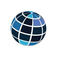 Global technology logo vector