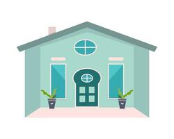 Vector illustration of house, flat illustration.