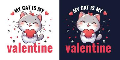 Valentine's day lovely t-shirt  design. vector