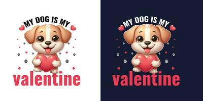 Valentine's day lovely t-shirt  design. vector