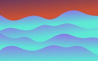 an abstract wave pattern with red and blue colors vector