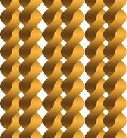 a golden wavy pattern on a white background vector