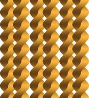 a golden wavy pattern on a white background vector