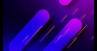 Rounded Neon Purple Lines Gradient Background video