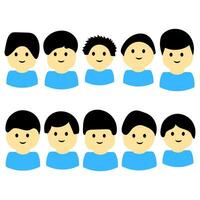 Profile character set icon. People vector