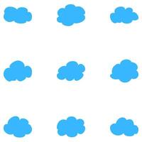 Cloud set icon. Sky vector