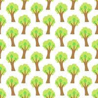 Tree seamless pattern. Environmental vector