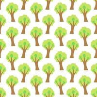 Tree seamless pattern. Environmental vector