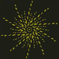 Abstract vector pattern similar to drops of gold on a black background