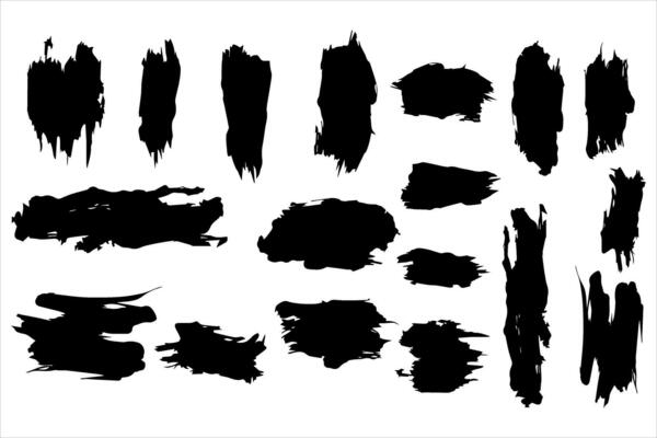 Vintage Retro Ink Paint Brush Shape, Vintage Retro Paint Brush Stroke Texture